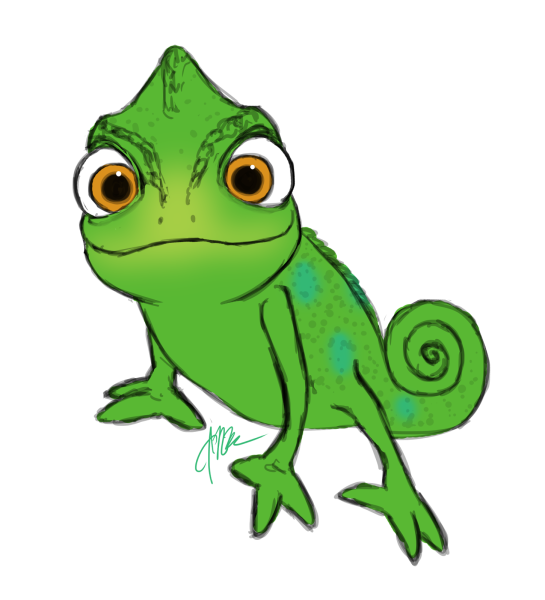 Паскаль ящерица из Рапунцель