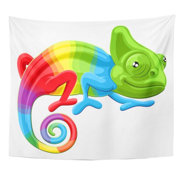 Хамелеон мультяшный