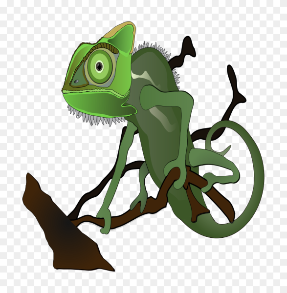 Хамелеон векторное изображение