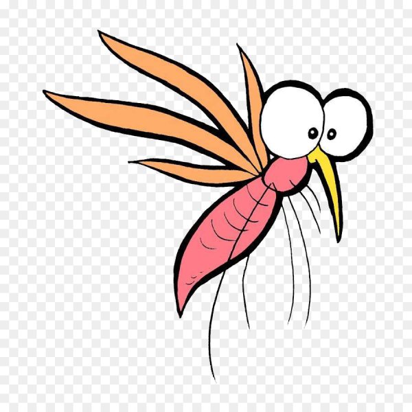 Комар мультяшный