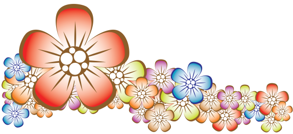 Цветы мультяшные