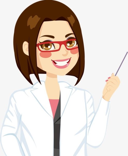 Мультяшная девочка врач