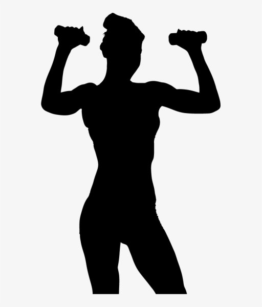 Спортивные силуэты людей