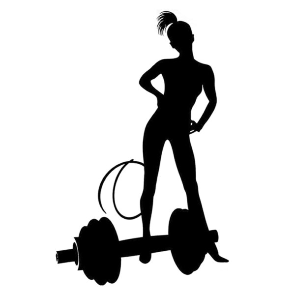 Силуэт спортивной девушки