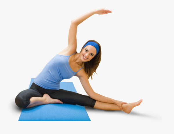 Фитнес на прозрачном фоне