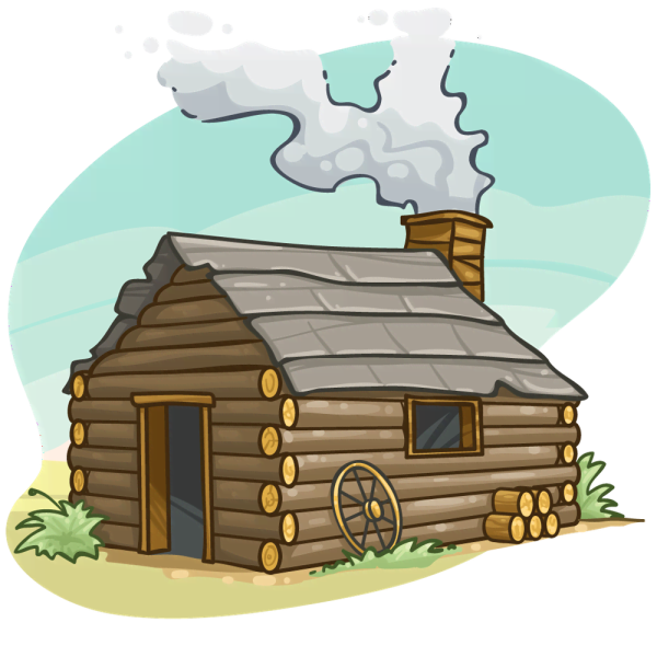 Изба мультяшная