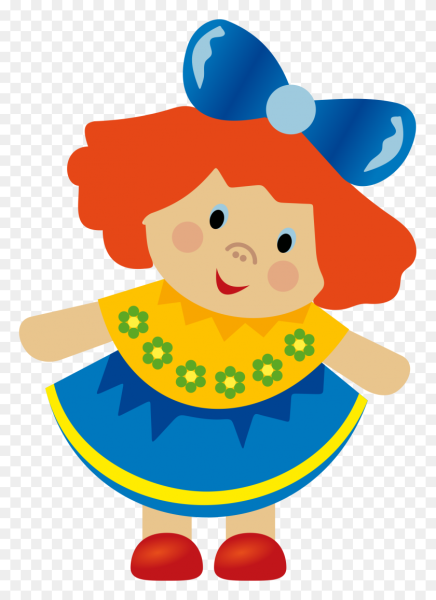 Кукла на прозрачном фоне