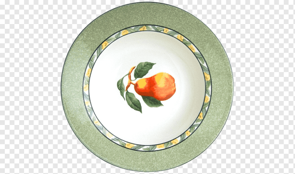 Тарелка прозрачная с рисунком