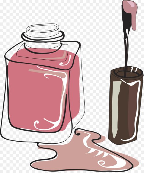 Баночка лака для ногтей вектор