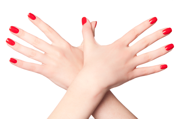 Накрашенные ногти на руках