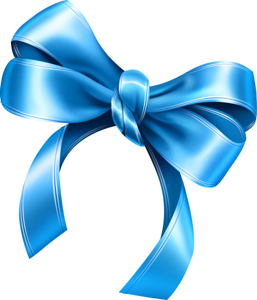 Голубой бантик