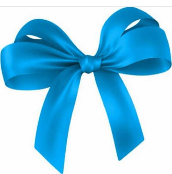 Голубой бантик