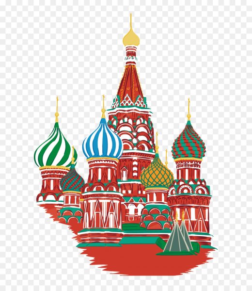 Храм Василия Блаженного вектор