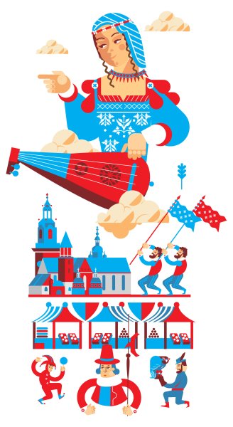 Россия Векторная иллюстрация