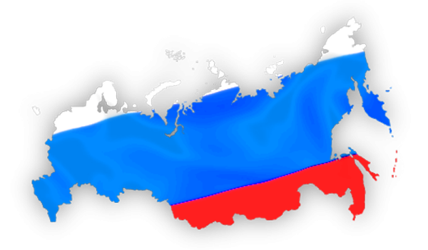 Карта России клипарт