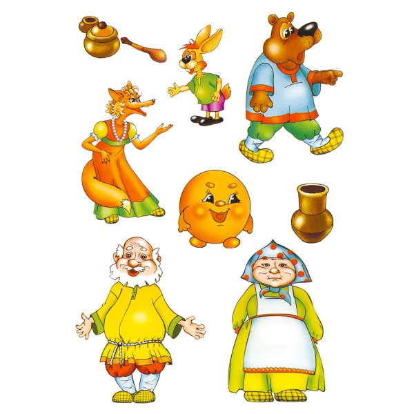 Сказочные персонажи для фланелеграфа