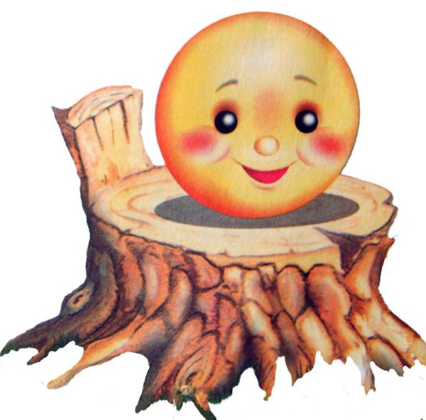 Колобок на пенечке