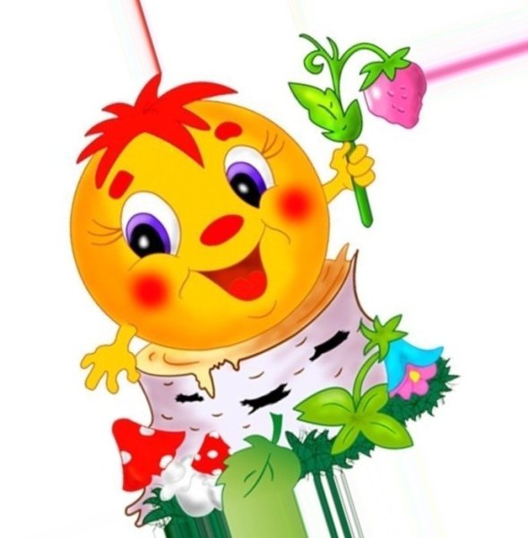 Картинка Колобок на прозрачном фоне