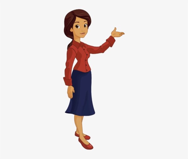 Воспитатель на прозрачном фоне