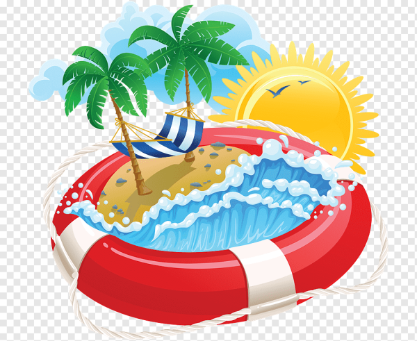 Летний пляж вектор