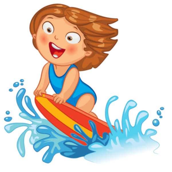 Плавать мультяшка