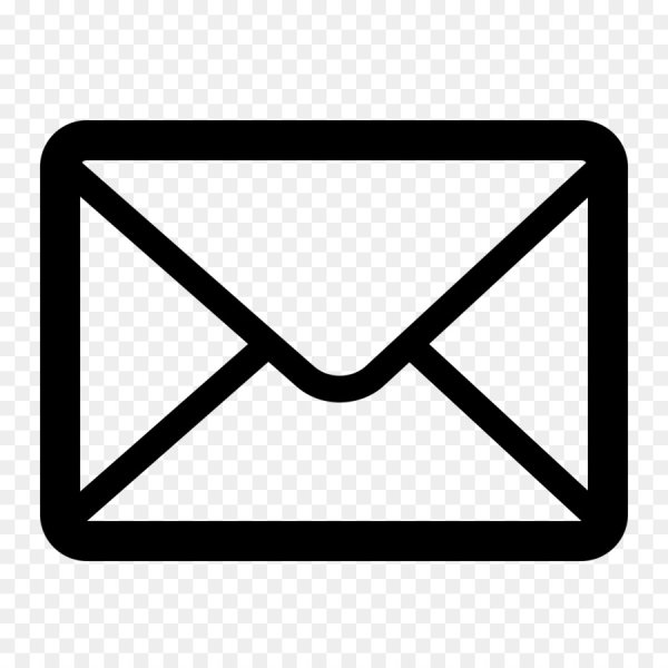 Значок почты белый