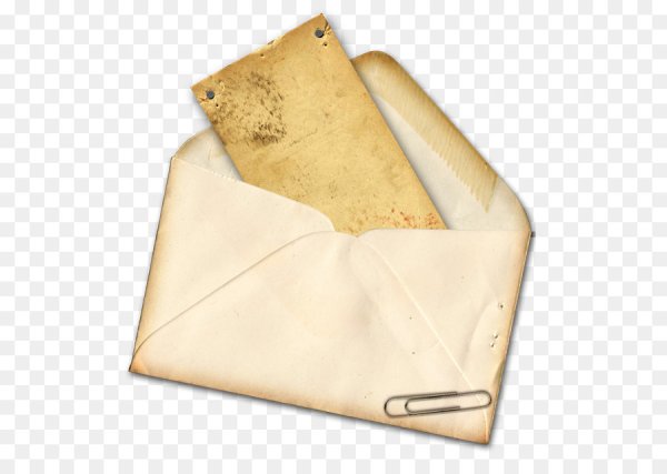 Старый открытый конверт