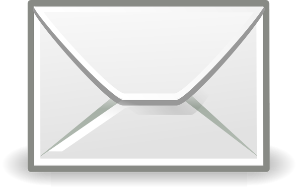 Конверт на прозрачном фоне