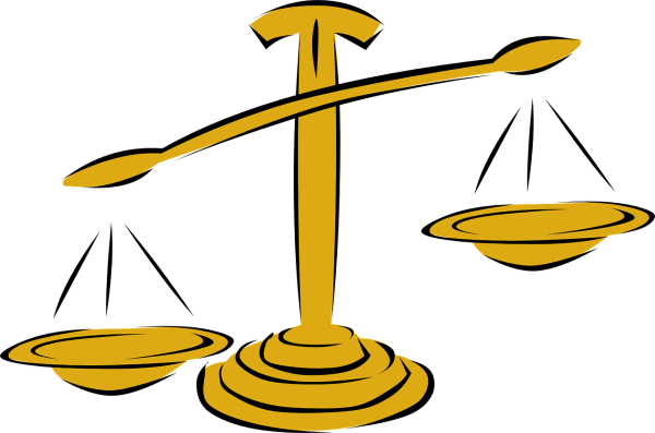 Весы с чашами вектор