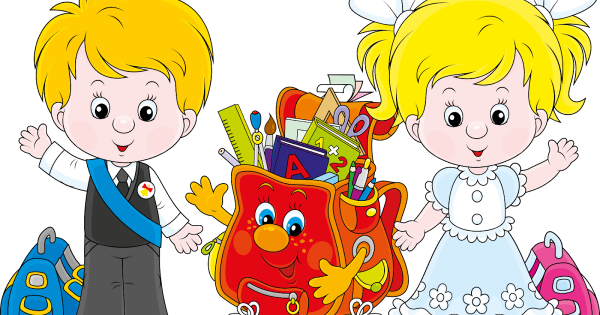 Школьники мультяшные