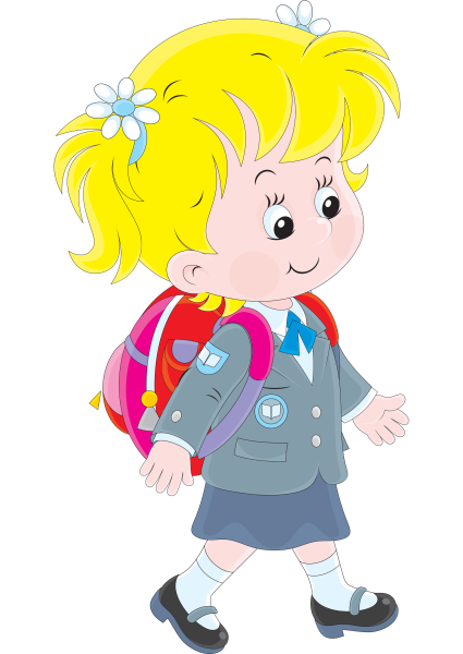 Школьники мультяшные