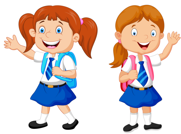 Школьники мультяшные