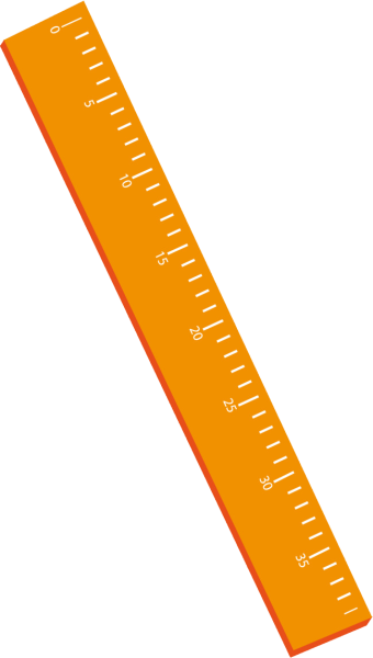 Линейка на прозрачном фоне