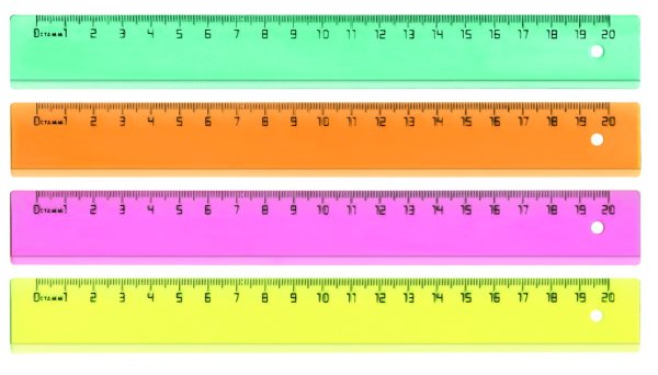Линейка пластик "СТАММ", 20 см