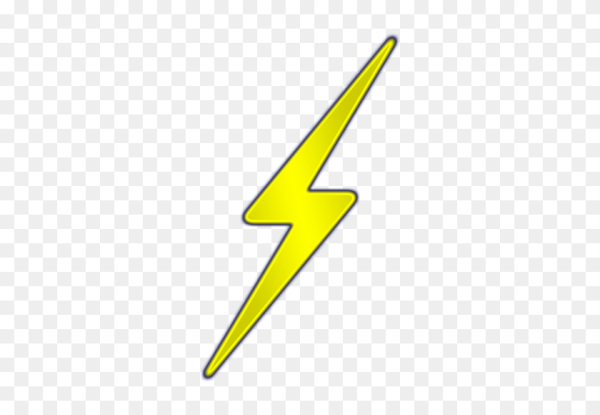 Молния на прозрачном фоне