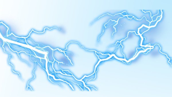 Молния на прозрачном