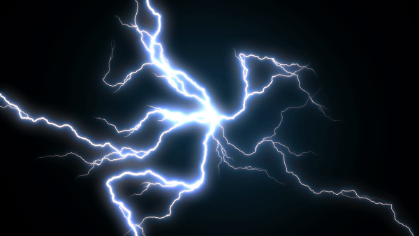 Молния нарисованная