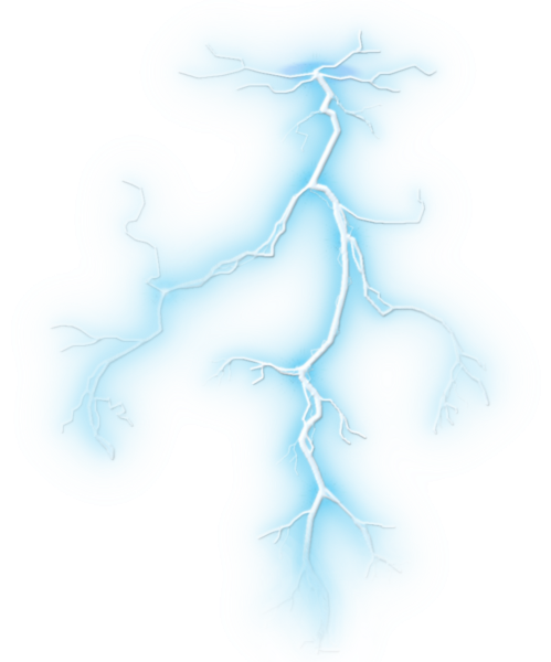 Значок молнии белый