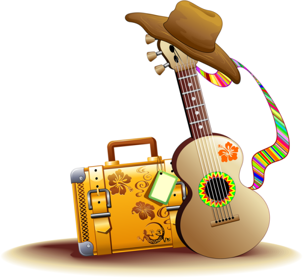 Гитара на прозрачном фоне для фотошопа