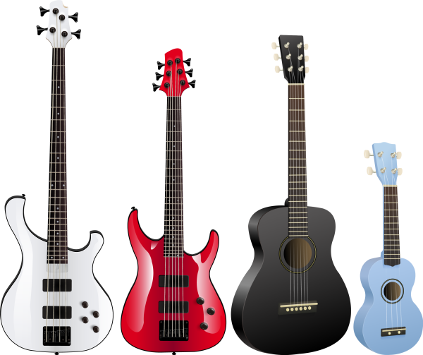 Бас гитара вектор