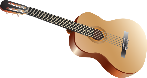 Гитара на прозрачном фоне