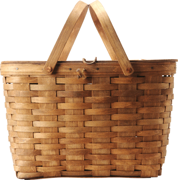 Плетеная корзинка вектор