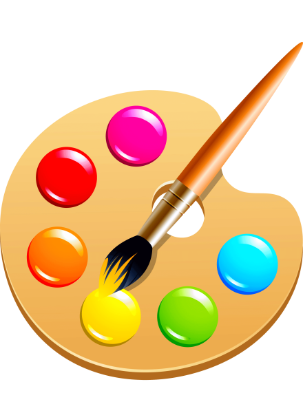 Краски Кисточки палитра