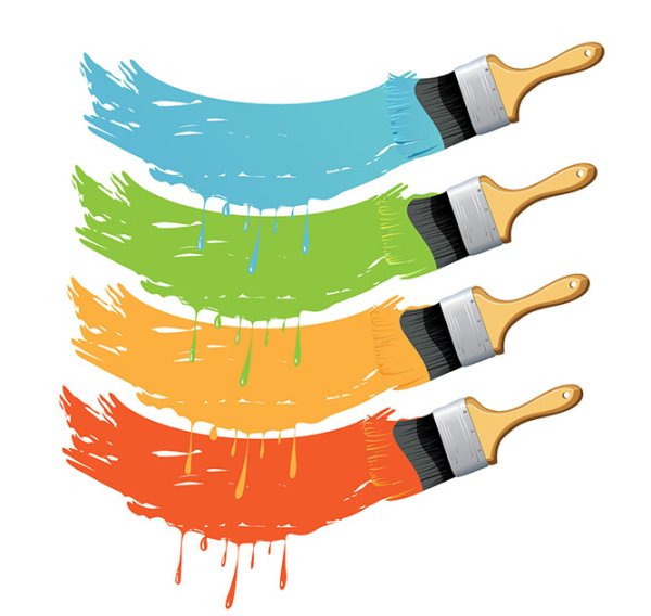 Разноцветные кисти