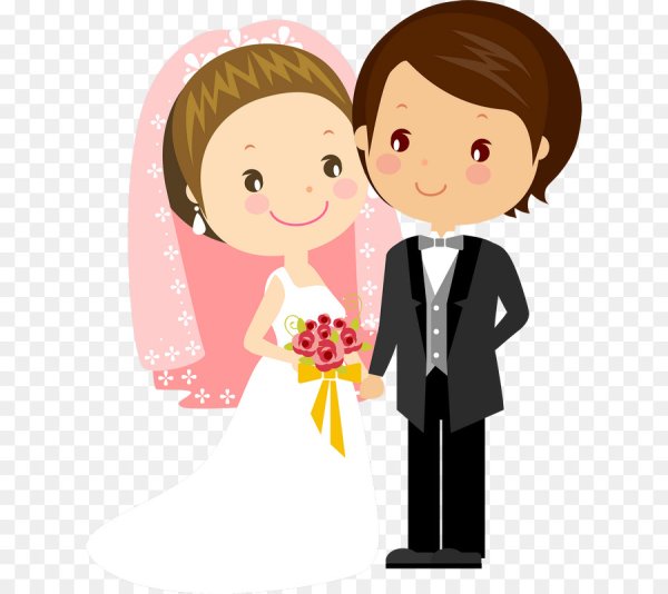 Жених и невеста иллюстрация