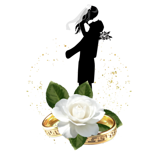 Свадьба на прозрачном фоне