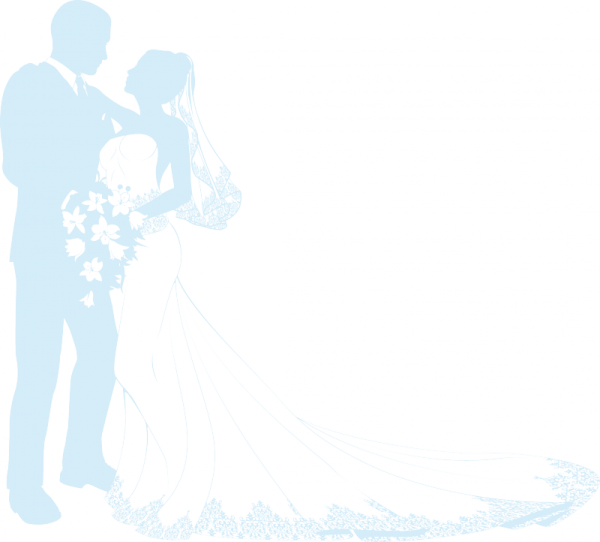 Белый фон со свадебной тематикой