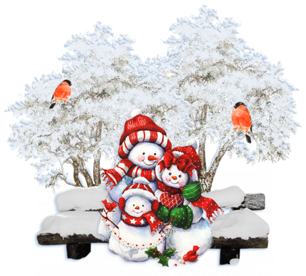 Зимний клипарт на прозрачном фоне