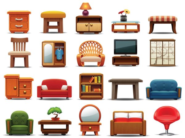 Мультяшная мебель