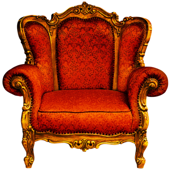 Красивое старинное кресло